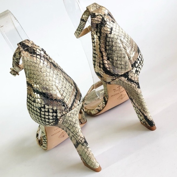 NWOT Antonio Melani Stacen Snakeprint Sandals - Picture 10 of 16